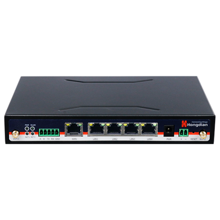 HG-H8870-NREA-CS-3W - Hongdian Router 5G Industriale - 5G Sub-6Ghz SA/NSA - 5 porte RJ45 Gigabit ( 4 x POE 30w ) - Dual SIM Dual