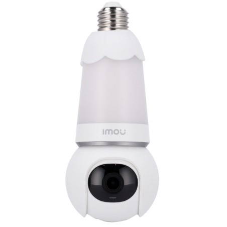 IPC-S6DP-3M0WEB-E27-IMOU - Telecamera a lampadina motorizzata Bulb Cam 3MP - WiFi 2.4 GHz / Luce LED bianca E27 - 2.8 mm / Autot