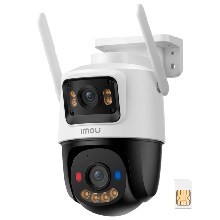 IPC-S7XCP-6M1TED-EU-SIM-IMOU - Cruiser Dual 2C 4G 3+3MP - 4G + SIM - DOPPIA ottica / Autotracking / IR + Full Color - Audio bidi