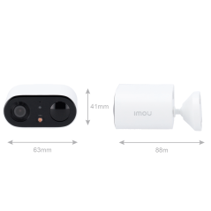 IPC-TB3FP-3T0WE-IMOU - Telecamera a batteria Cell Go Full Color 3MP - WiFi 2.4 GHz / 5000mAh - 2.8 mm / IR + Full Color - Audio 