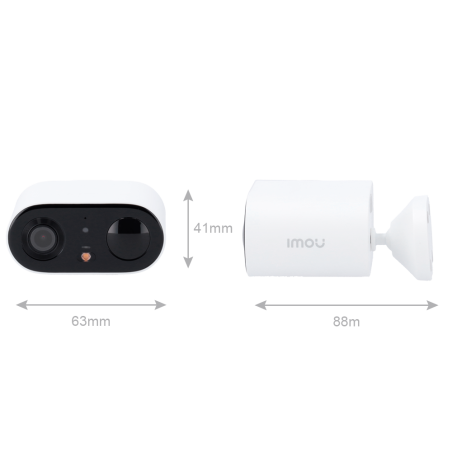 IPC-TB3FP-3T0WE-IMOU - Telecamera a batteria Cell Go Full Color 3MP - WiFi 2.4 GHz / 5000mAh - 2.8 mm / IR + Full Color - Audio 