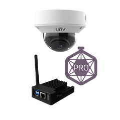 KIT-PEOPLECOUNT-UV-PRO - Kit per il Controllo della capacità PRO - Telecamera Uniview UV-IPCOUNT-Z-4 - PC con software SF-SW-COU