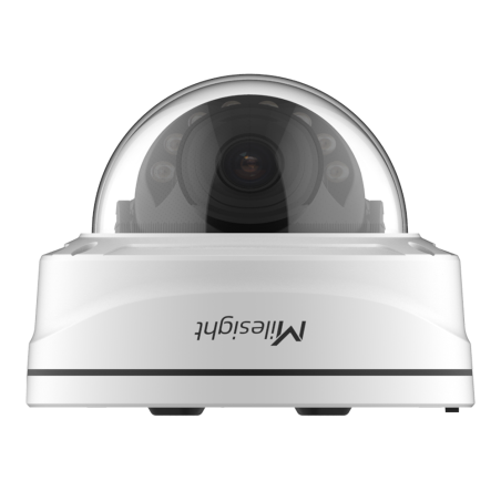 MS-CQ8272-HPG1 - Telecamera IP 8Mpx AI TrueColor Dome - 1/1.8" Progressive Scan CMOS | Ottica 2.8 mm - Luce rossa e blu | 6 x Lu