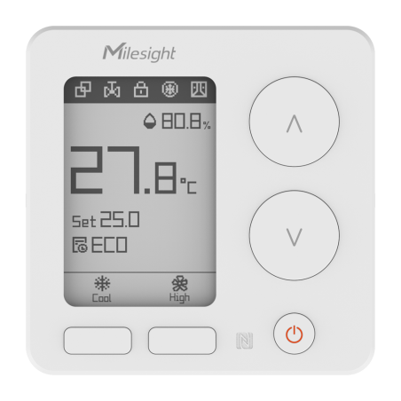MS-WT304 - Compatibile con FCU a 2/4 tubi - Supporta 8 agende personalizzate - Pulsanti ergonomici - 3 Modalità di temperatura e