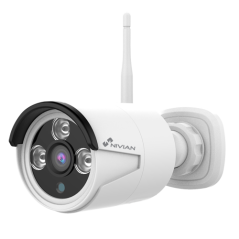 NV-CAM30W - Telecamera per il kit WiFi Nivian - Compatibile con NV-KIT830W-4CAM - Risoluzione 3 Mpx / H.265+ - Ottica 4 mm - IR 