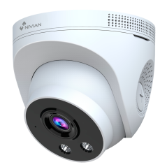 NV-DOM30-W6 - Telecamera Dome 3MP 2K - Compatibile con i kit TVCC WIFI NIVIAN - Risoluzione 3 Mpx / H.265+ - Ottica 4 mm - IR LE