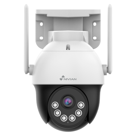 NV-MOTOCAM30-W6 - Telecamera PT Motorizzata 3MP 2K - Compatibile con i kit TVCC WIFI NIVIAN - Risoluzione 3 Mpx / H.265+ - Ottic