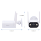 NVS-IPC-02-LO1 - Nivian Smart Cámara 2K (2304x1296) - Lente 4 mm | Wifi 2.4 GHz - Apta para exterior | IR hasta 10 m - Luz blanc NVS-IPC-02-LO1 - Nivian Smart Cámara 2K (2304x1296) - Lente 4 mm | Wifi 2.4 GHz - Apta para exterior | IR hasta 10 m - Luz blanc