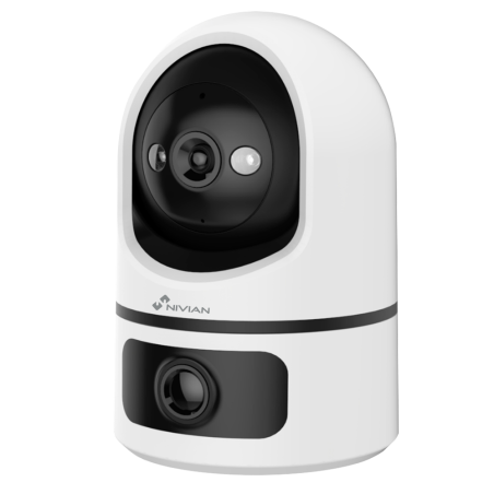NVS-IPC-IS7-DUAL - Telecamera Nivian Smart 2K - Wifi 2.4 GHz - Controllo PT Autotracking | IR 10 m - Rilevamento di persone - Re