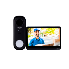 NVS-VIDEOINTERCOM-WIRELESS - Kit Videocitofonico Nivian Wireless WiFiHaLow - Postazione esterna wireless + Monitor WiFi - Postaz
