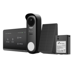 NVS-VIDEOINTERCOM-WIRELESS-SOLAR - Kit Videocitofonico Nivian Wireless WiFiHaLow - Postazione esterna wireless + Monitor WiFi -