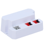 PD-24-12 - Alimentatore a commutazione - Ingresso AC 100V ~ 240V - Uscita 2 canali - Uscita DC 12 V / 2 A (24W) - Colore bianco