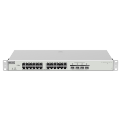RG-NBS3200-24GT4XS-P-V2 - Ruijie Reyee Cloud Managed L2+ Switch V2 - 28 Porte totali (24 PoE+ / 4 Uplink 10G SFP+) - Collegament