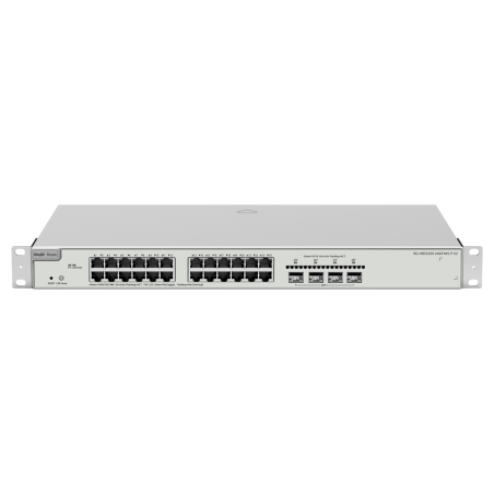 RG-NBS3200-24GT4XS-P-V2 - Ruijie Reyee Cloud Managed L2+ Switch V2 - 28 Porte totali (24 PoE+ / 4 Uplink 10G SFP+) - Collegament