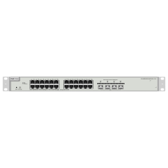 RG-NBS3200-24GT4XS-P-V2 - Ruijie Reyee Cloud Managed L2+ Switch V2 - 28 Porte totali (24 PoE+ / 4 Uplink 10G SFP+) - Collegament