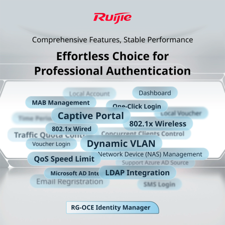 RG-OCE-IDENTITY-LIC-BASE - Ruijie Cloud On-Permise - Installazione di OCE-Identity - Fino a 20 utenti