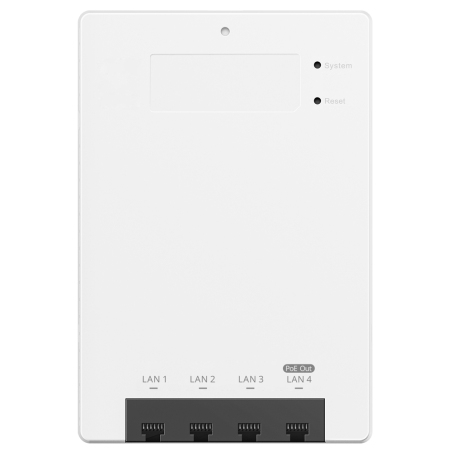 RG-RAP62-Wall - Reyee - AP Omnidirezionale Wi-Fi 6 Dual Band - Frequenze 2.4Ghz e 5Ghz - Supporta 802.11a/b/g/n/ac/ax - Velocità