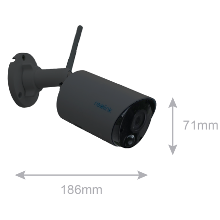 RL-ARGUS-B320-B - Telecamera WiFi a batteria Reolink - 3MP (2304 x 1296) / Sirena - Rilevamento PIR di Persone / Veicoli - WiFi 