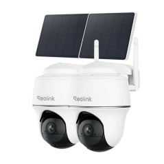 RL-KIT-B420SP-LITE-2 - Reolink Telecamera WiFi a Batteria (2 Pack) - 3MP (2304 x 1296) - Pannello solare 3W - Rilevamento PIR di
