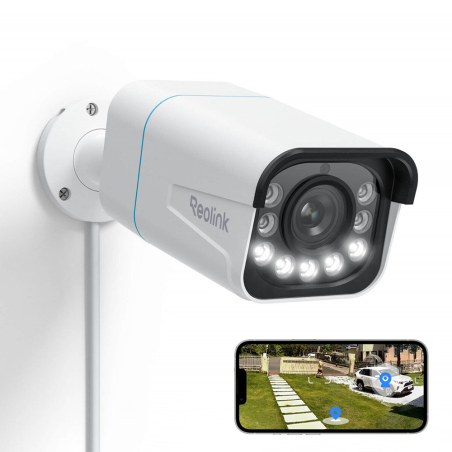 RL-P430-IPCAM-POE-W - Reolink Telecamera Bullet IP 8MP PoE - 8MP (3840 x 2160) @ 25FPS - PoE / Luce a LED - Zoom ottico 5X - Aud