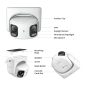 RL-RP-PCT8MD-POE-W - Reolink Telecamera IP a doppia ottica 8M PoE - 8MP (5120x1552) @ 30FPS | 4K Ultra HD - PoE / Luce a LED - R