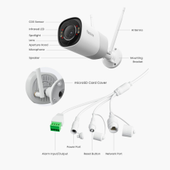 RL-RP-WCB8MZ-W - Reolink Telecamera a doppia ottica Wi-Fi - 8MP (3840x2160) - IR 30 m / Doppio WiFi - Rilevamento tramite IA di 