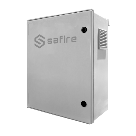 SF-BOX08ECO-IP55 - Armadio in poliestere SMC - Differenziale, MCB e SPD - Dimensioni esterne 60x50x23cm_x000D_ - Switch da 8 por