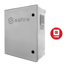 SF-BOX08ECO-IP55 - Armadio in poliestere SMC - Differenziale, MCB e SPD - Dimensioni esterne 60x50x23cm_x000D_ - Switch da 8 por