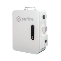 SF-BOX5038DUAL8POE-UPS - Smartbox in metallo IP66 a doppia alimentazione Solare e 220V AC - Serratura elettronica con Bluetooth 