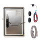 SF-BOX5038DUAL8POE-UPS - Smartbox in metallo IP66 a doppia alimentazione Solare e 220V AC - Serratura elettronica con Bluetooth 