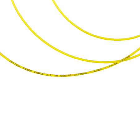 SF-SC-UPC-OS2-0015M-D09-Y - Pigtail in fibra ottica - Fibra monomodale OS2 - Connettore SC UPC simplex - Lunghezza 1.5m - Copert