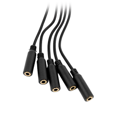 SH-PILL-SPLITTER-1TO5-JACK - Shelly Splitter da 1 a 5 - 3.5mm jack - Moltiplica una presa jack in cinque uscite - Connessione Pl