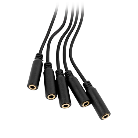 SH-PILL-SPLITTER-1TO5-JACK - Shelly Splitter da 1 a 5 - 3.5mm jack - Moltiplica una presa jack in cinque uscite - Connessione Pl