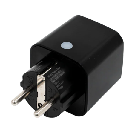 SH-PLUG-M-GEN3-B - Shelly Plug PM Gen3 (Negro) - Monitoreo preciso del consumo eléctrico - Protección contra sobretensión / Schu