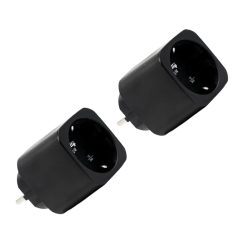 SH-PLUG-M-GEN3-B-X2 - Shelly Plug M Gen3 (Negro) 2 Pcs - Monitoreo preciso del consumo eléctrico - Protección contra sobretensió
