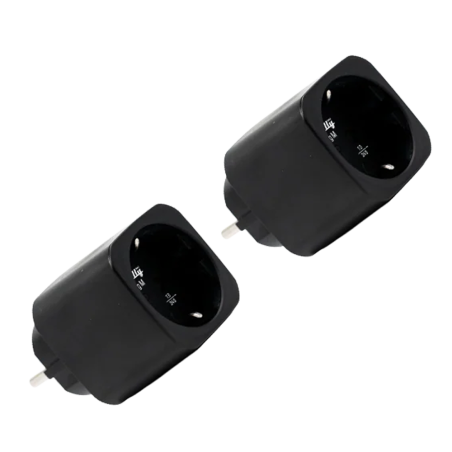SH-PLUG-M-GEN3-B-X2 - Shelly Plug M Gen3 (Negro) 2 Pcs - Monitoreo preciso del consumo eléctrico - Protección contra sobretensió