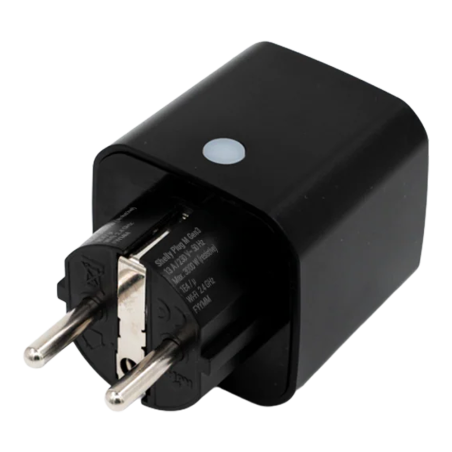 SH-PLUG-M-GEN3-B-X2 - Shelly Plug M Gen3 (Negro) 2 Pcs - Monitoreo preciso del consumo eléctrico - Protección contra sobretensió