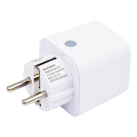 SH-PLUG-M-GEN3-W - Shelly Plug PM Gen3 (Blanco) - Monitoreo preciso del consumo eléctrico - Protección contra sobretensión / Sch