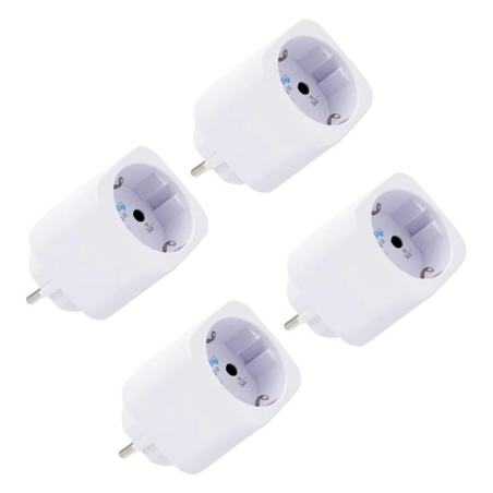 SH-PLUG-M-GEN3-W-X4 - Shelly Plug PM Gen3 (Blanco) 4 Pcs - Monitoreo preciso del consumo eléctrico - Protección contra sobretens