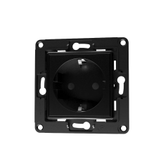 SH-WALL-SOCKET-B - Shelly Wall Socket EU Nero - Monitoraggio accurato del consumo elettrico locale - Supporta carichi ad alta po