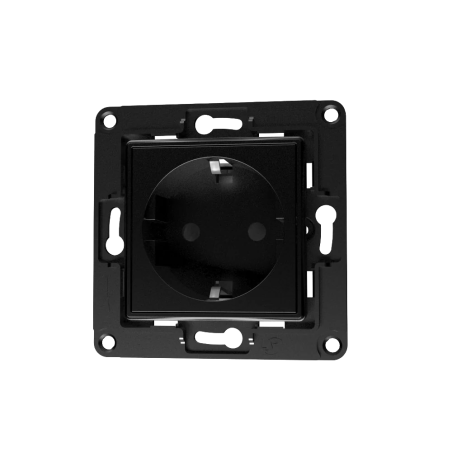 SH-WALL-SOCKET-B - Shelly Wall Socket EU Nero - Monitoraggio accurato del consumo elettrico locale - Supporta carichi ad alta po