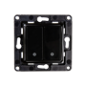 SH-WALL-SWITCH-2-B - Shelly Wall Switch 2 - Doppio pulsante per il controllo di due canali - Compatibile con Shelly Plus i4, Plu