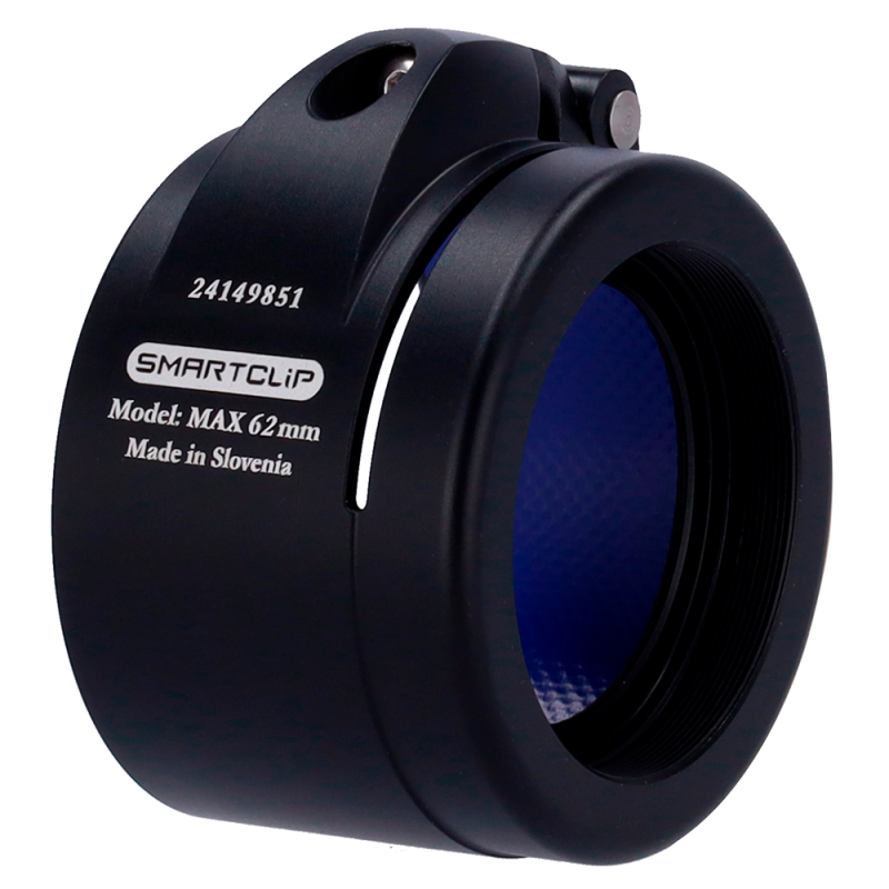 SMARTCLIP-HUNT-ADAPTER62 - Clip-on - Ghiera M52x0.75 - Dimensione 62 mm - Alluminio - Nero SMARTCLIP-HUNT-ADAPTER62 - Clip-on - Ghiera M52x0.75 - Dimensione 62 mm - Alluminio - Nero