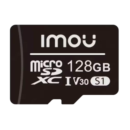 ST2-128-S1-IMOU - Scheda microSD Imou - Capacità 128 GB - Classe 10 | Velocità R/W: 95/38 MB/s - Cicli E/P: fino a 500 - Telecam