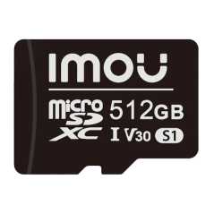ST2-512-S1-IMOU - Scheda microSD Imou - Capacità 512 GB - Classe 10 | Velocità R/W: 100/85 MB/s - Cicli E/P: fino a 500 - Teleca