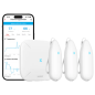 STH54 - X-SENSE_x000D_ - Kit 3+1 TPH con gateway_x000D_ - 3 sensori di temperatura e umidità - Una base SBS50 STH54 - X-SENSE_x000D_ - Kit 3+1 TPH con gateway_x000D_ - 3 sensori di temperatura e umidità - Una base SBS50