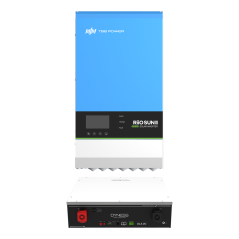 TBB-RIOSUN2-5KVA-1x-DY-DLC-5120 - Pack Inverterr + Batteria - Potenza 5000W - 2 Ingressi MPPT - Inverter, caricabatterie e regol