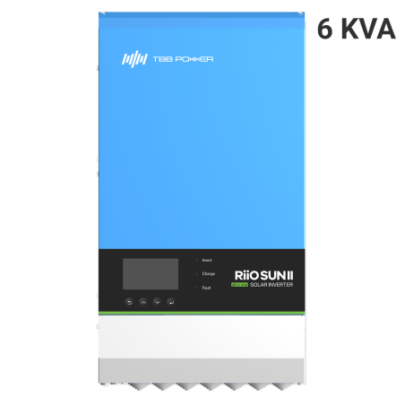 TBB-RIOSUN2-6KVA-S - Inverter all in one TBB - Potenza 6000W - 2 Ingressi MPPT - Inverter, caricabatterie e regolatore - Compati