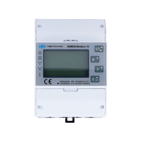 TBB-SDM-630 - Smart Meter TBB - Trifase | Bidirezionale - Compatibile con l'inverter Riio SUN II - Montaggio su guida DIN - Per 
