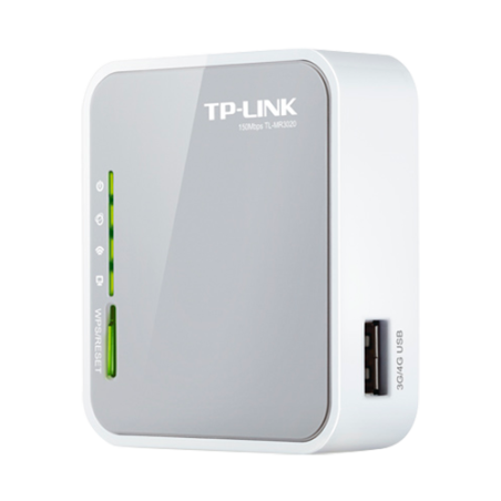 TL-MR3020 - TP-Link Router 3G/4G - Connettività flessibile tramite modem USB esterno - Wi-Fi 802.11n a 2.4 GHz per l'accesso wir